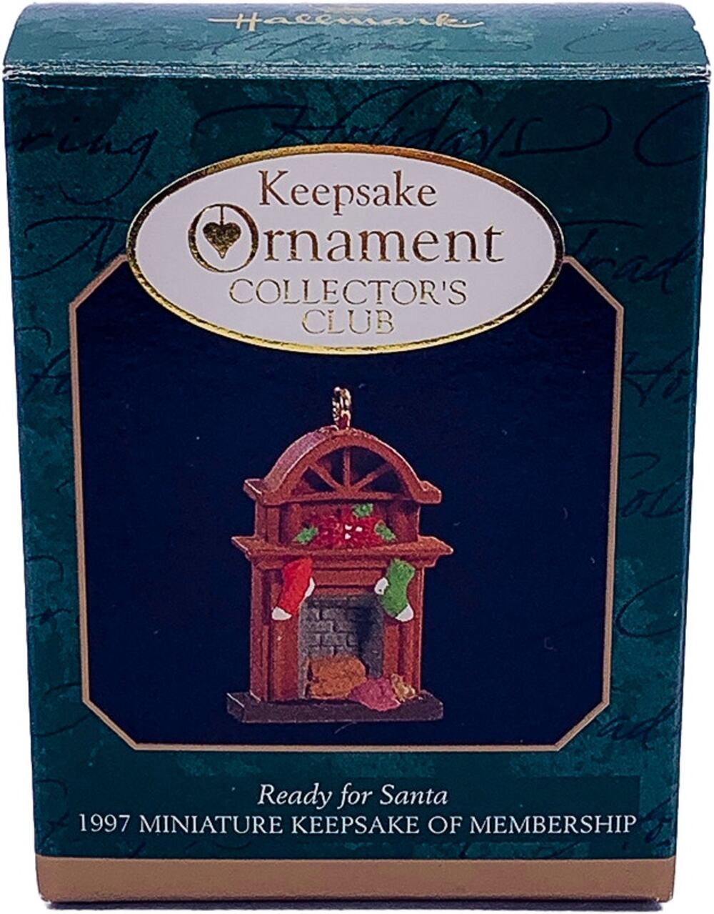 1997 Hallmark Keepsake Ready for Santa Miniature Collectors Club Ornament in Box